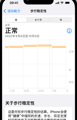 潍城iPhone手机维修如何在iPhone开启'步行稳定性通知'