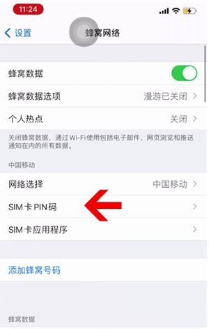 潍城苹果14维修网分享如何给iPhone14的SIM卡设置密码 