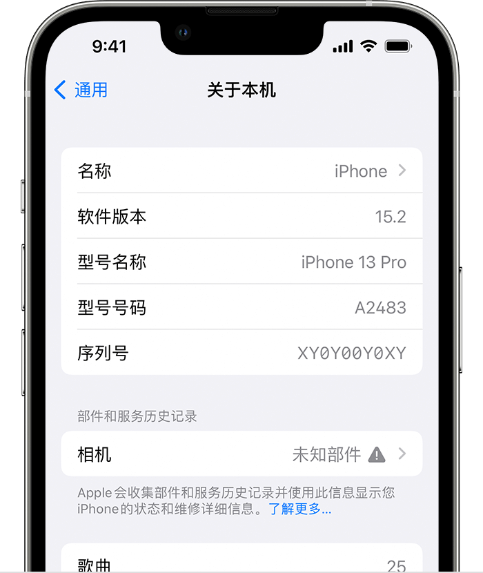 潍城苹果维修分享iPhone 出现提示相机“未知部件”是什么原因？ 