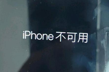 潍城苹果服务网点分享锁屏界面显示“iPhone 不可用”如何解决 