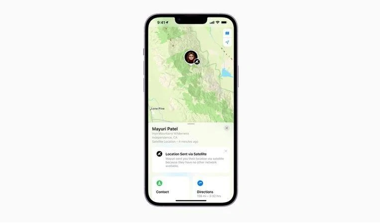 潍城苹果14维修分享iPhone14系列中 FindMy功能通过卫星分享位置方法教程 