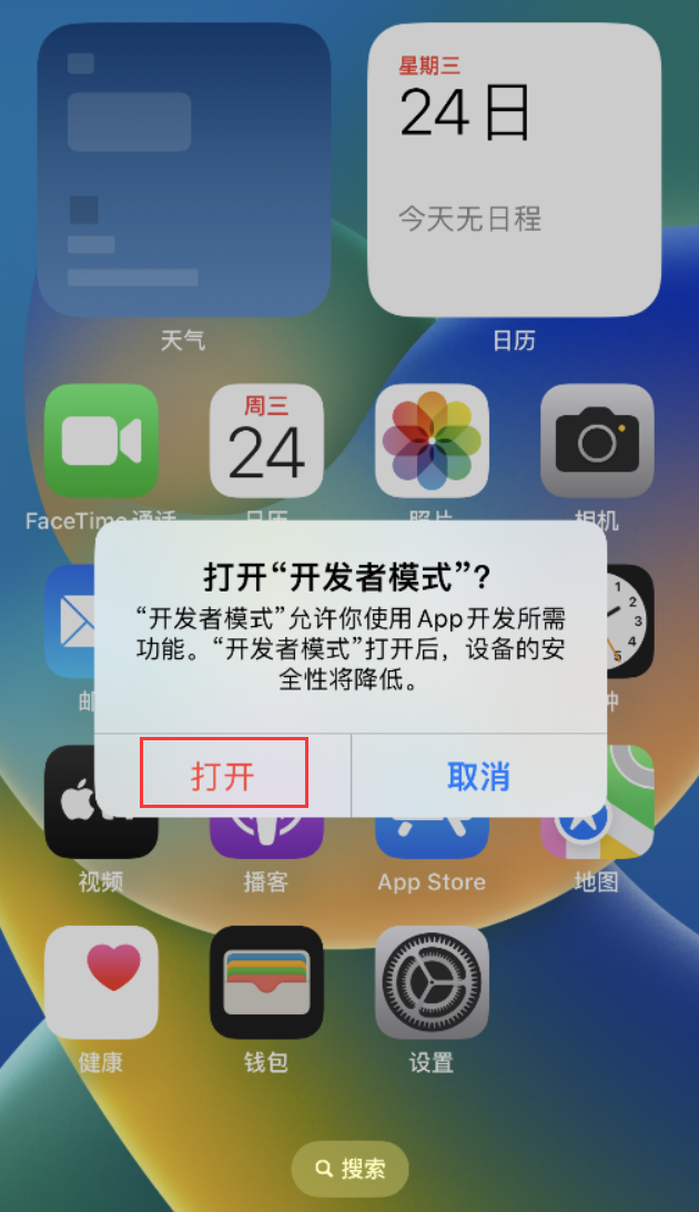 潍城苹果手机维修分享如何打开开发者模式 