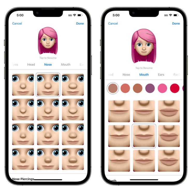 潍城苹果手机维修分享​iOS 16中的拟我表情有了哪些变化和升级 